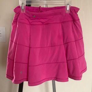 13.5” Lululemon Pace Rival tennis or golf skort! Fuscia pink. Size 4.